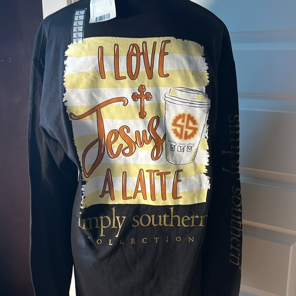 Simply Southern I love Jesus A Latte NWT - Picture 4 of 5
